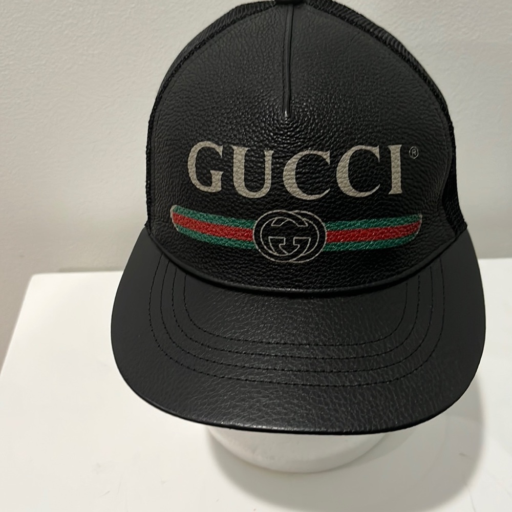 Gucci black unisex hat